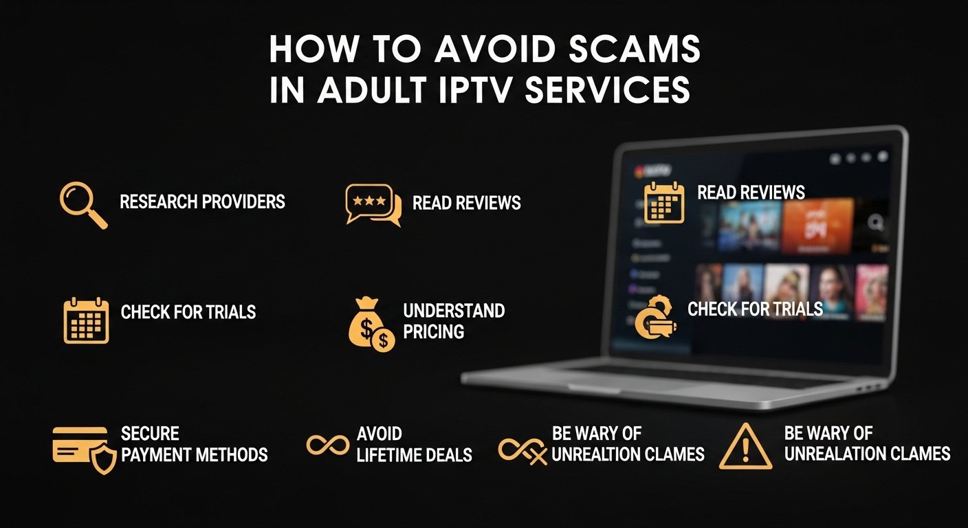 avoid scams in adult IPTV
